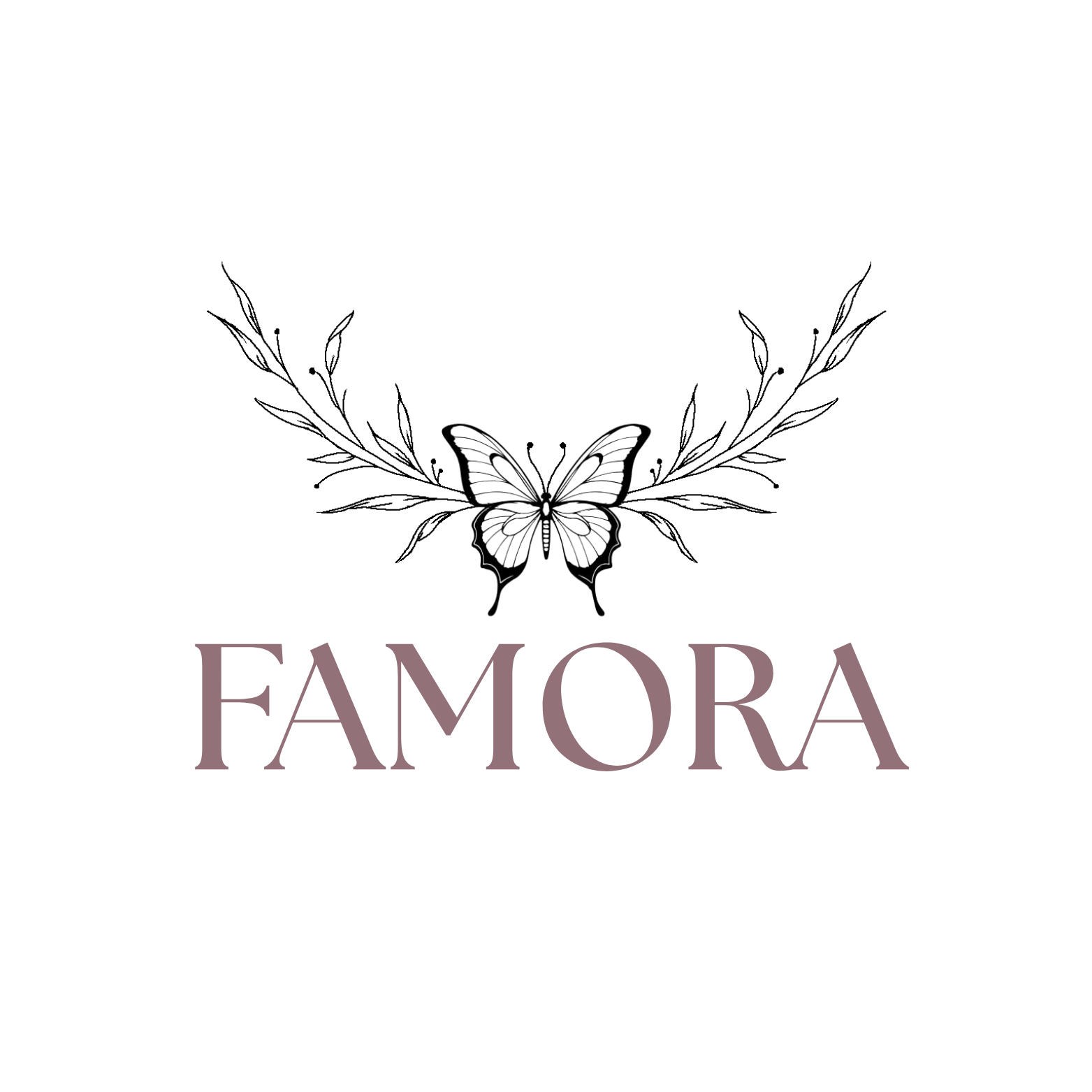 FAMORA · mariposa y ramas